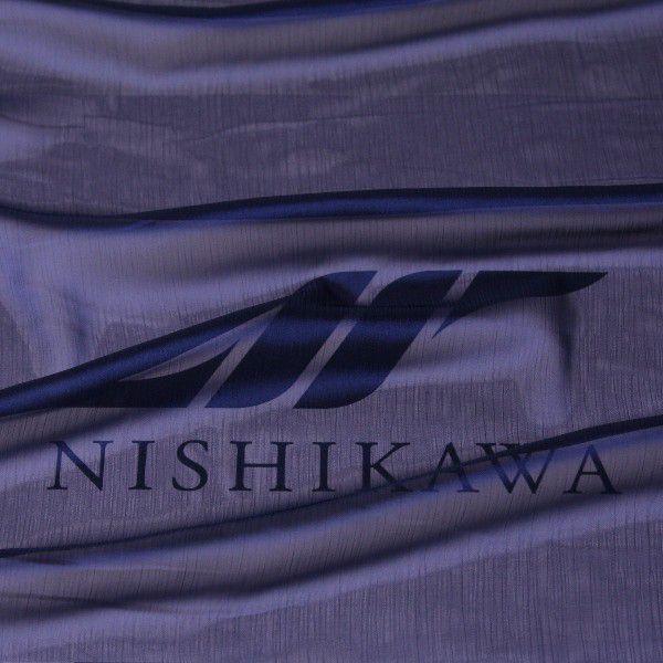 シャンブレー楊柳シフォンジョーゼット Mr79w 色番号35 ウルトラマリンブルー 生地 楊柳 スカート ダンス衣装 140巾 Mr79 140 35 Nishikawa 通販 Yahoo ショッピング