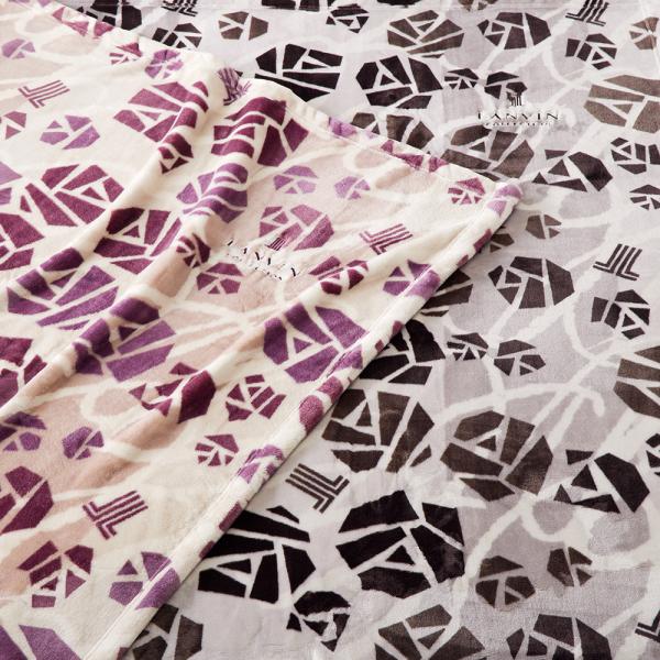 LANVIN COLLECTION 毛布 シングル 140×200cm ニューマイヤー毛布