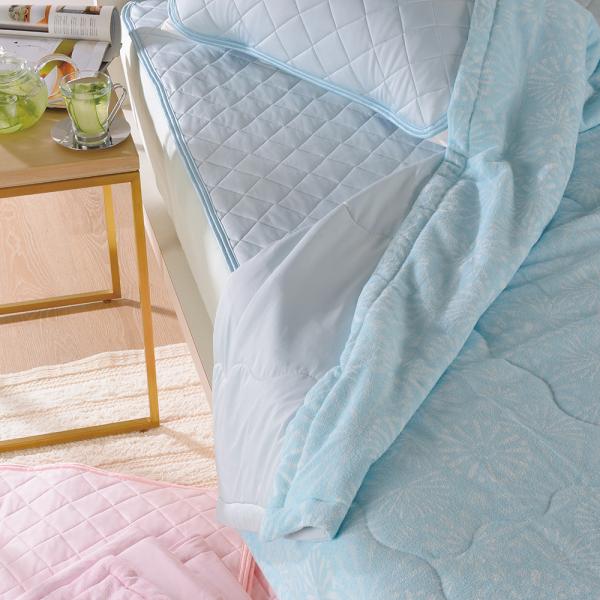 クールリブ 冷感敷きパッド 敷きパッド セミダブル 夏 ひんやり 接触冷