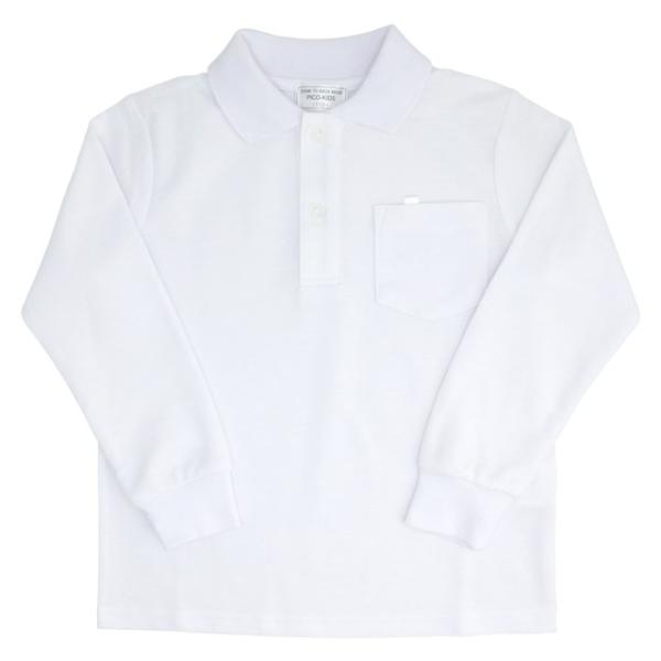 ■商品説明小学生 制服 子供服 長袖 ポロシャツ 鹿の子 男女兼用左胸にポケットの有る無地のシンプルなデザインはスクールシーンで活躍します。小学校 学校 女子 女の子 男の子 男子 冬 秋 スクールポロシャツ 無地 名札ループ付き素材本体：...