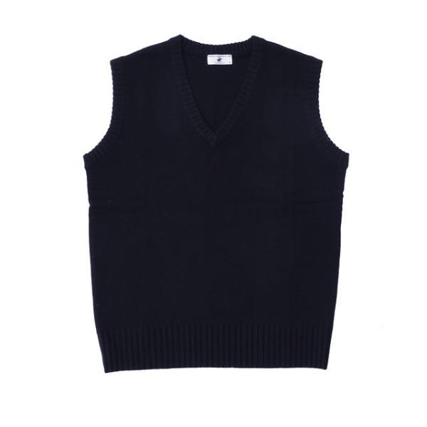 ■商品説明人気ブランドの学生用定番スクールベストです。男子、女子兼用商品の為少し大きめの仕上がりです。ご購入前にサイズをご確認ください。無地 ニット Vベスト 防寒対策 あたたかい 男の子 女の子 学生服 制服アウトレット商品として販売して...