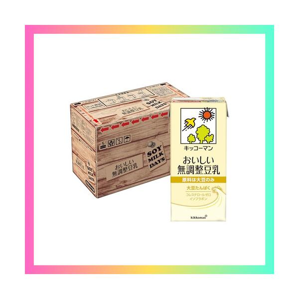 他サイト： キッコーマン おいしい無調整豆乳SOYMILK DAYS 1000ml×6本の商品画像
