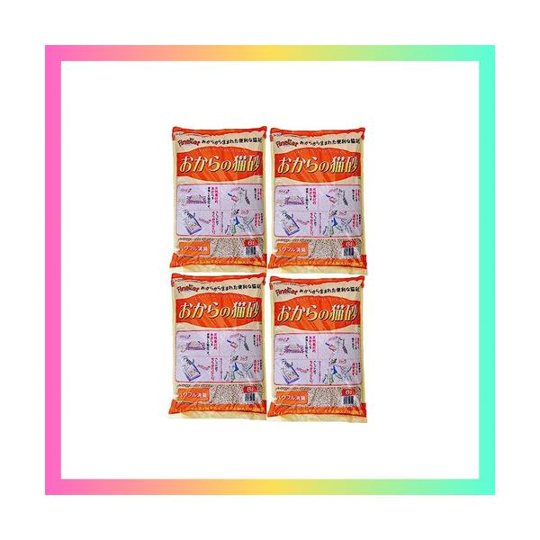 他サイト： 常陸化工 FineCat おからの猫砂 6L 4袋入の商品画像