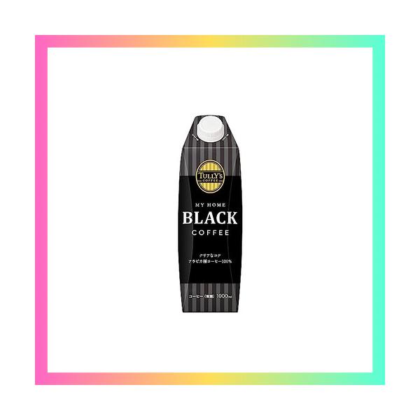 他サイト： タリーズコーヒー ブラック キャップ付き 紙パック 1L×6本 MY HOME (マイホーム)の商品画像