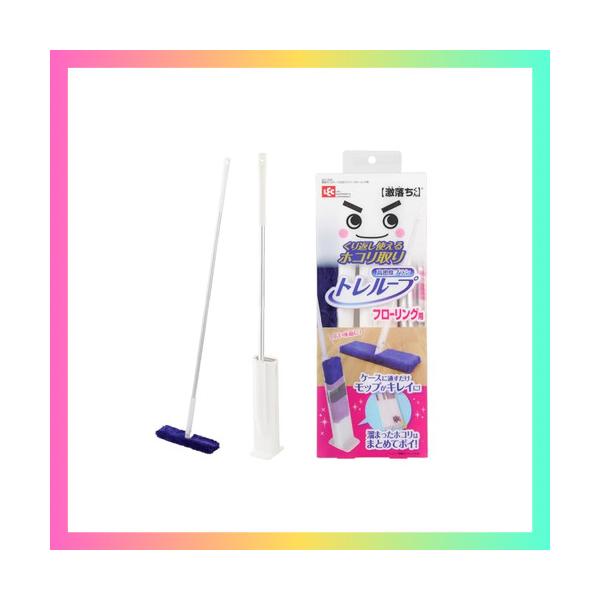 フローリング用ホワイト/約（75×100×1220H）mm/S01338・Style:フローリング用・パッケージ個数:1・ケースに通すだけでいつでもモップがキレイ！ケースに溜まったホコリはまとめてポイ！・くり返し使えるので経済的。モップ部分...