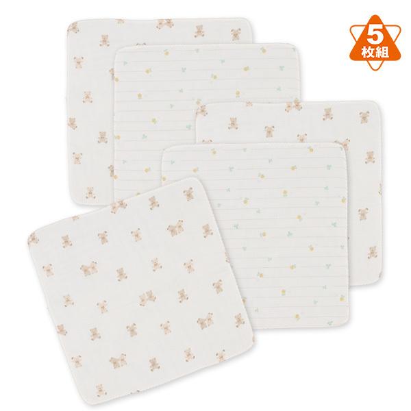 最大10%OFFクーポン 新品未使用 ガーゼハンカチ5枚組+1枚 西松屋 日本製 西松屋 ガーゼ ハンカチ 5枚入り