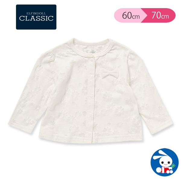 オパール天竺花柄ジャケット ホワイト 60 70cm 西松屋 Yahoo 店 通販 Yahoo ショッピング