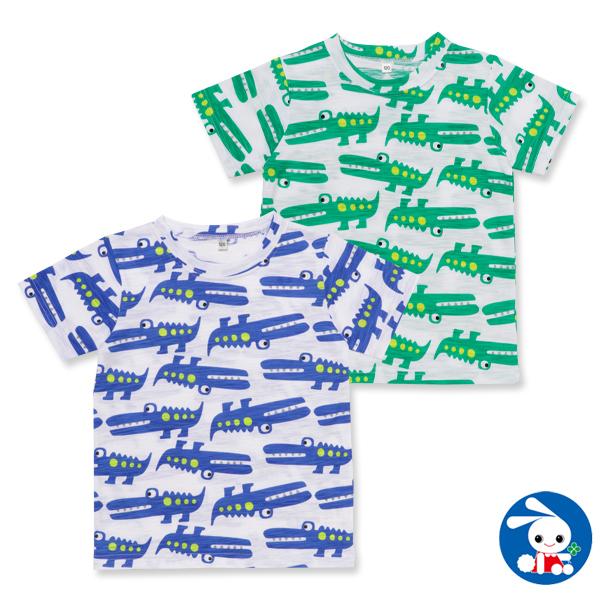 スラブワニ総柄半袖tシャツ 100cm 110cm 1cm 130cm 西松屋 Yahoo 店 通販 Yahoo ショッピング