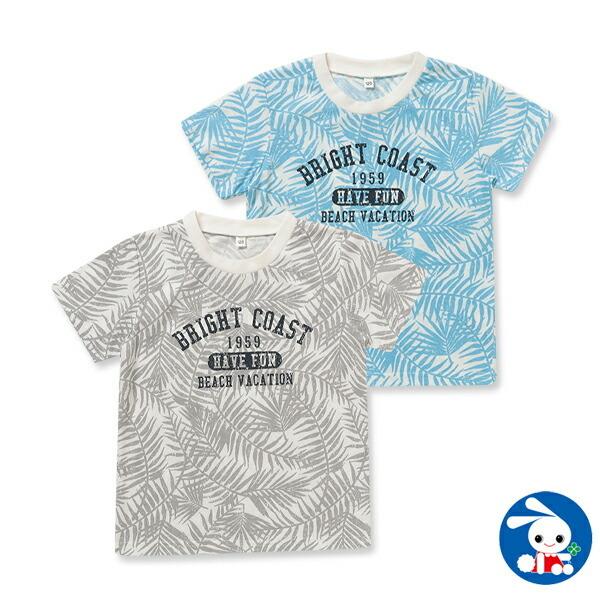 ボタニカル英字プリント半袖tシャツ 100cm 110cm 1cm 130cm 西松屋 Yahoo 店 通販 Yahoo ショッピング