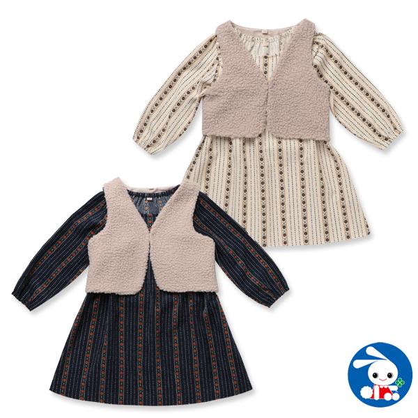 コーデュロイボアコンポ長袖ワンピース 110cm 1cm 130cm 西松屋 Yahoo 店 通販 Yahoo ショッピング