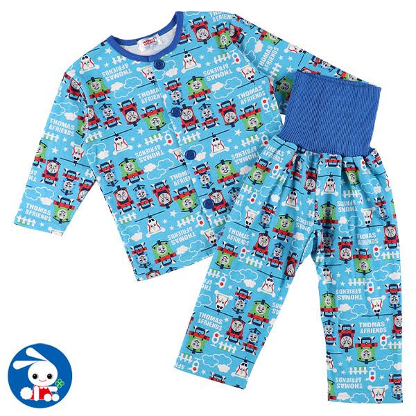 腹巻付き前開きスムース長袖パジャマ トーマス 90cm 95cm 100cm 西松屋 Yahoo 店 通販 Yahoo ショッピング