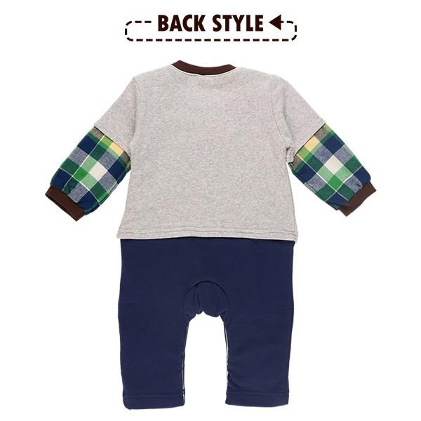 ベビー服 男の子 春 裏毛袖ビエラ長袖カバーオール 70cm 80cm 赤ちゃん ベビー 新生児 乳児 幼児 子供服 おしゃれ 西松屋 Yahoo 店 通販 Yahoo ショッピング