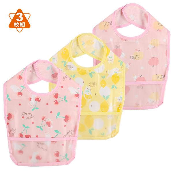 3枚組袖なし食事用エプロン りんご レモン チェリー 西松屋 Yahoo 店 通販 Yahoo ショッピング