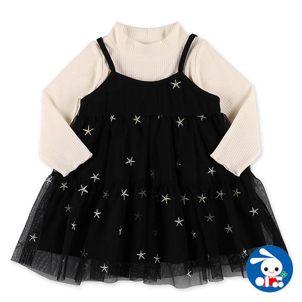 テレコインナー付き星刺繍キャミワンピース 80cm 90cm 95cm 西松屋 Yahoo 店 通販 Yahoo ショッピング