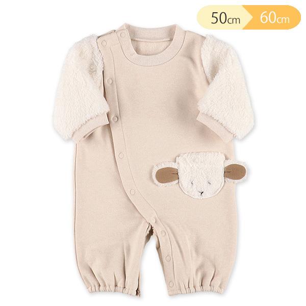 裏シャギーボアひつじポケット長袖コンビドレス 新生児50 60cm 西松屋 Yahoo 店 通販 Yahoo ショッピング