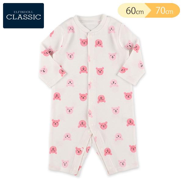 Efc くま総柄長袖プレオール ピンク 60 70cm 西松屋 Yahoo 店 通販 Yahoo ショッピング