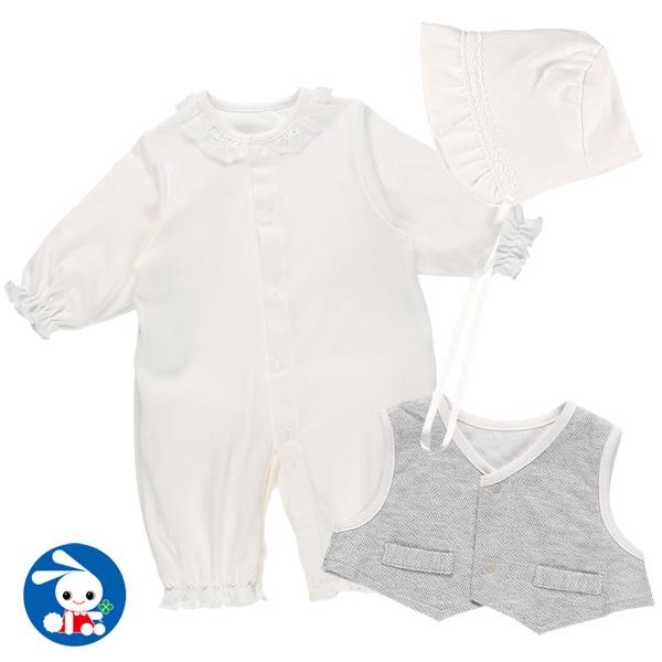 ベストフード付きスムースセレモニードレス 新生児 50 60cm 西松屋 Yahoo 店 通販 Yahoo ショッピング