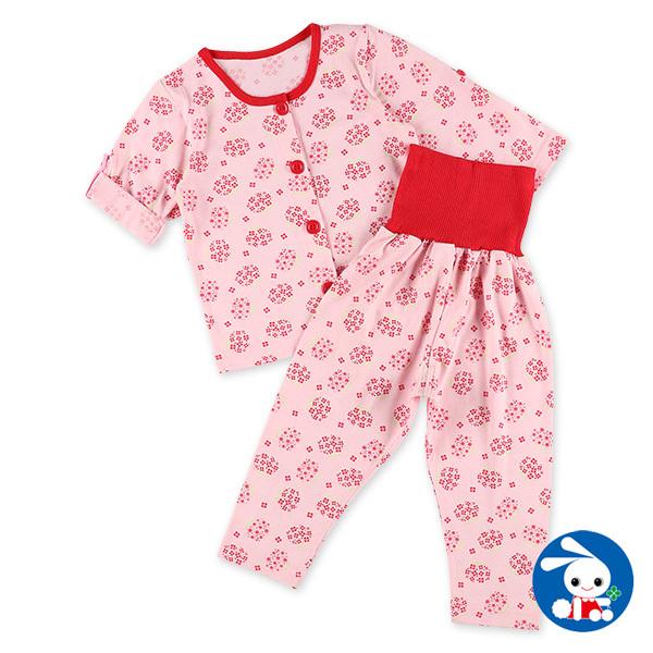 腹巻付き袖ロールアップ長袖パジャマ アジサイ柄 80cm 90cm 95cm 西松屋 Yahoo 店 通販 Yahoo ショッピング