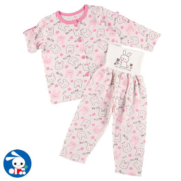 袖ロールアップ前開き腹巻付き長袖パジャマ ウサギ 80cm 90cm 95cm 西松屋 Yahoo 店 通販 Yahoo ショッピング