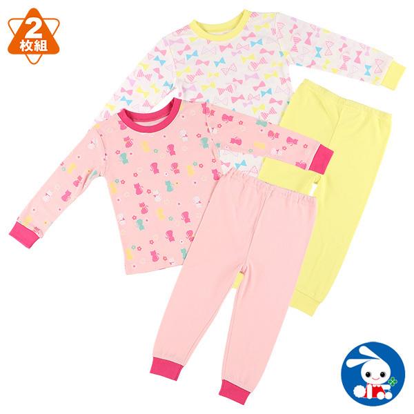 2枚組長袖パジャマ ねこ リボン 80cm 90cm 95cm 西松屋 Yahoo 店 通販 Yahoo ショッピング