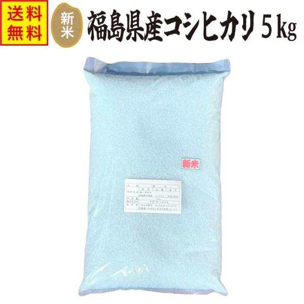 お米 新米 白米 コシヒカリ 5kg 令和7年産 福島県中通り産 送料無料 送料無 米 精米 5キロ 一等米 食べ物 こしひかり 福島県産 福島 うるち米 おこめ 米5kg 安い