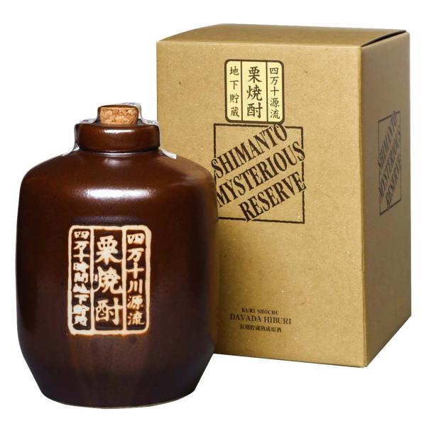 爆買 栗焼酎 高知 無手無冠 ダバダ火振 ミステリアスリザーブ 33° 箱入 900ml ギフト 贈答 長期 熟成 むてむか