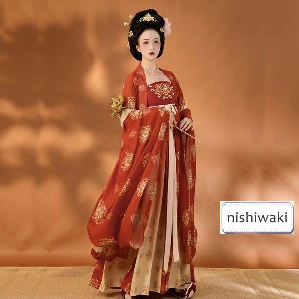 女性 唐装 中国古風 中国古代衣装 撮影 ステージ ワンピース コスプレ 
