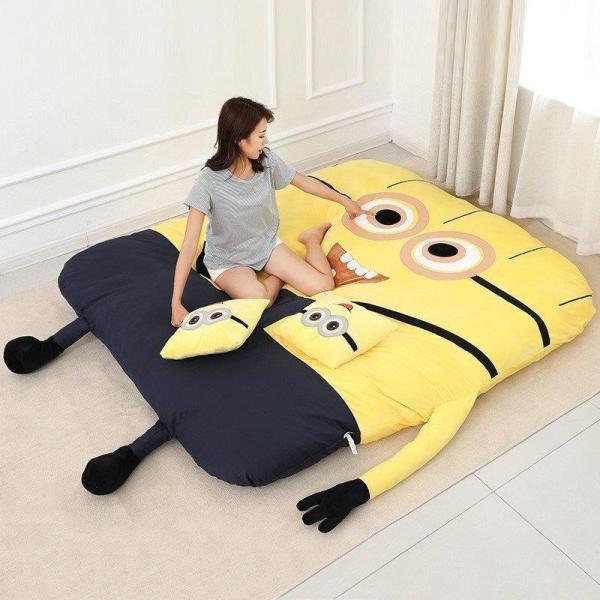 人気絨毯 カーペット かわいい じゅうたん キルトラグ ミニオンベッド厚いタ3 人気絨毯 カーペット かわいい じゅうたん キルトラグ ミニオン