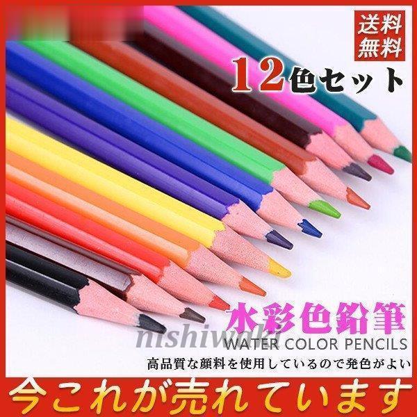 水彩色鉛筆 12色セット 文房具 色鉛筆 油性色鉛筆 絵色鉛筆 油性色鉛筆 子供お絵かき 大人の塗り絵 高品質な顔料を使用しているので発色がよい Xwj 0124ly94 西脇通販 通販 Yahoo ショッピング
