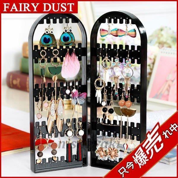 アクセサリーケース ジュエリースタンド ラック ディスプレイ 収納 ピアス イヤリング 折りたたみ 扇 扉 黒 白 シンプル おしゃれ 2枚扉 Xzw 0124fd117 西脇通販 通販 Yahoo ショッピング