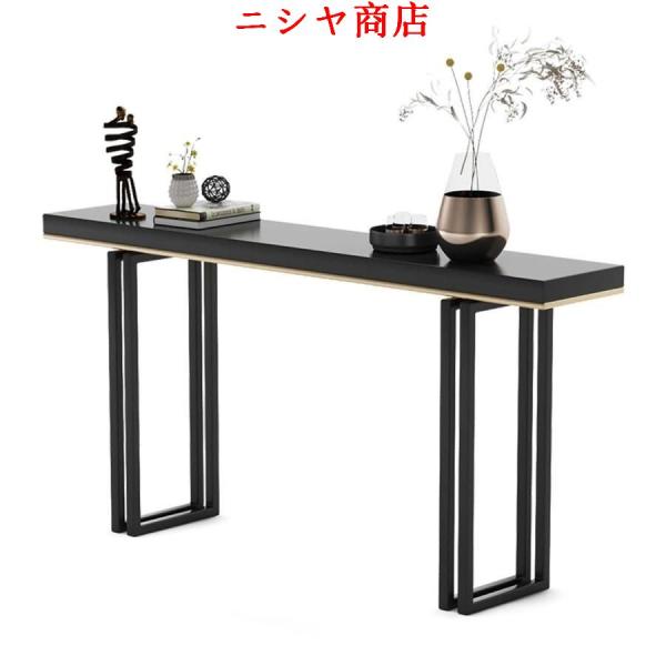 【高品質の構造】この多機能玄関テーブルは、い大理石板と高品質の金属フレームでできており、と耐久性の高い構造を作成し、とても高い安定性を確保します。スリムでおしゃれなコンソールテーブル！他にない温かみと質感が楽しめます。【おしゃれな大理石製の...