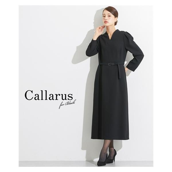 Callarus 喪服 レディース ワンピース ブラックフォーマル