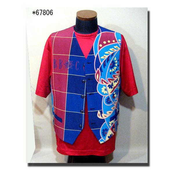 ビビコ コレクション カジュアル ベスト メンズ 大人の着こなし On Off 40 50 60代 プリント柄 オシャレ 日専連 沼津ドットコム 通販 Yahoo ショッピング