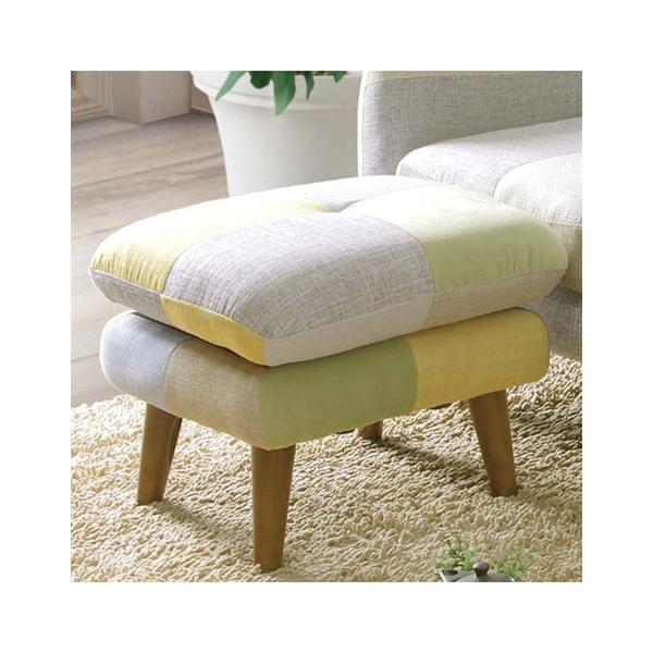 オットマン ファブリック ニッセン オットマン オットマン｜ スツール パッチワーク風