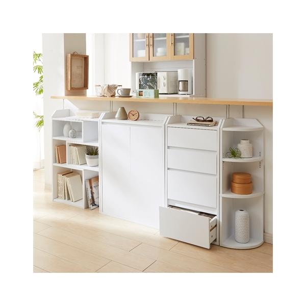 ニッセン（nissen） カウンター下 収納 幅22cm〜72cm 伸縮ラック