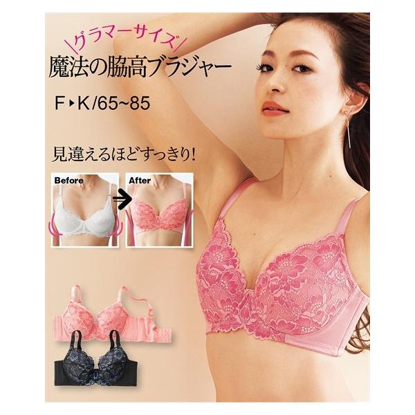 ブラジャー ワイヤー入り レディース グラマーサイズ 魔法の脇高 F65 H85 ニッセン Nissen Buyee Buyee Jasa Perwakilan Pembelian Barang Online Di Jepang