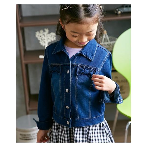 キッズ 胸リボン ニット デニム ジャケット 女の子 子供服 ジュニア 身長100 110 1 130cm ニッセン Buyee Buyee Japanese Proxy Service Buy From Japan Bot Online