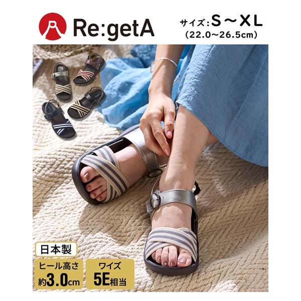 Re:getA（リゲッタ） サンダル 大きいサイズ レディース スマイル