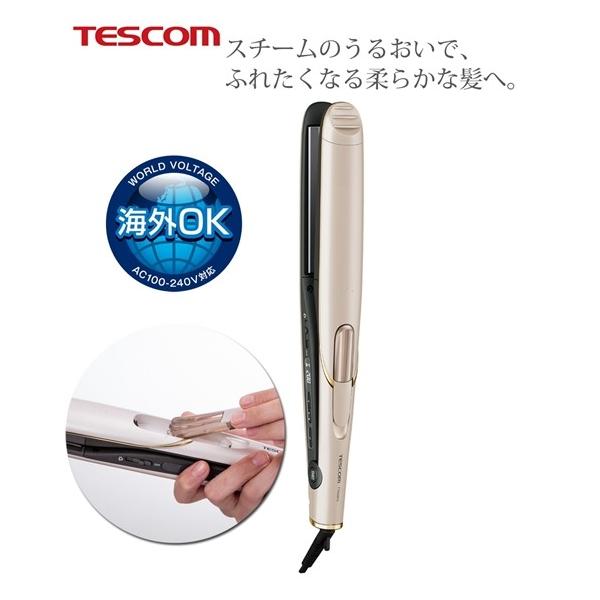 テスコム（TESCOM） マイナスイオン スチーム ヘアーアイロン TTH2810