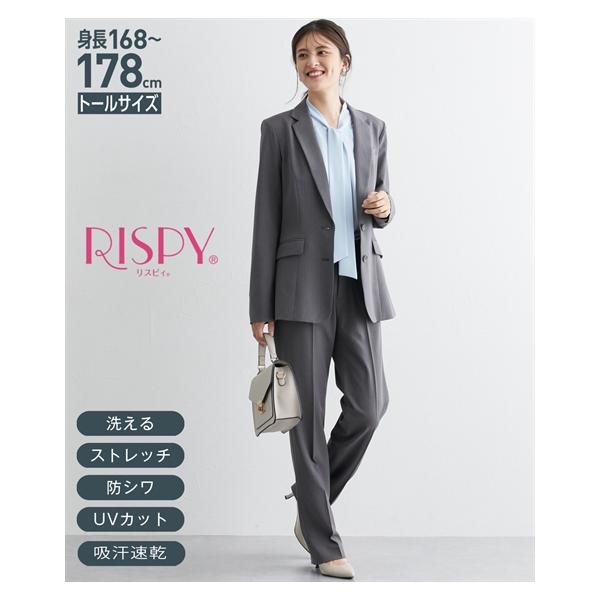 【極美品】クリーニング済　トゥモローランドコレクション　ノーカラーパンツスーツ ニッセン レディース パンツスーツ 小柄さん向け 洗える