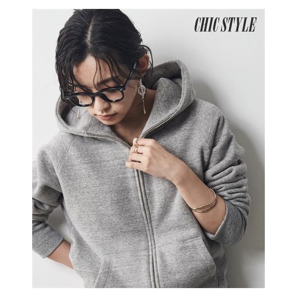 パーカー レディース 綿100％ 日本製こだわりのジップアップ シックス タイル 秋 フーディ  | L/LL/3L/4L/5L | ニッセン nissen ニッセン（nissen） パーカー レディース 綿100％ 日本製こだわりの