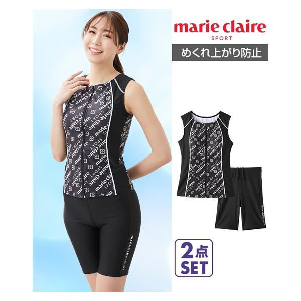marie claire ドット柄ウィンドブレーカー LLサイズ Marie Claire（マリ クレール） 水着・ラッシュガード marie claire