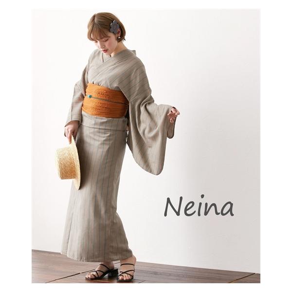 ニッセン（nissen） 浴衣 レディース ストライプ柄ゆかたセット ゆかた