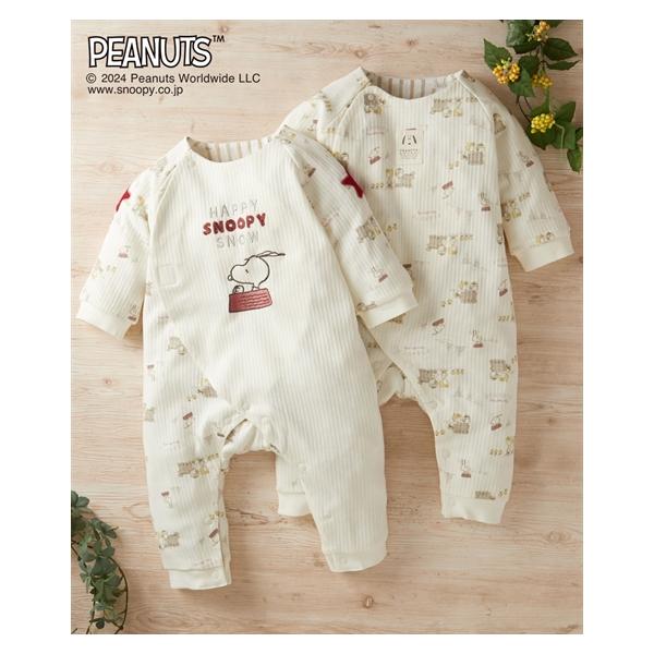 ピーナッツ レーベル PEANUTS ロンパース カバーオール ベビー