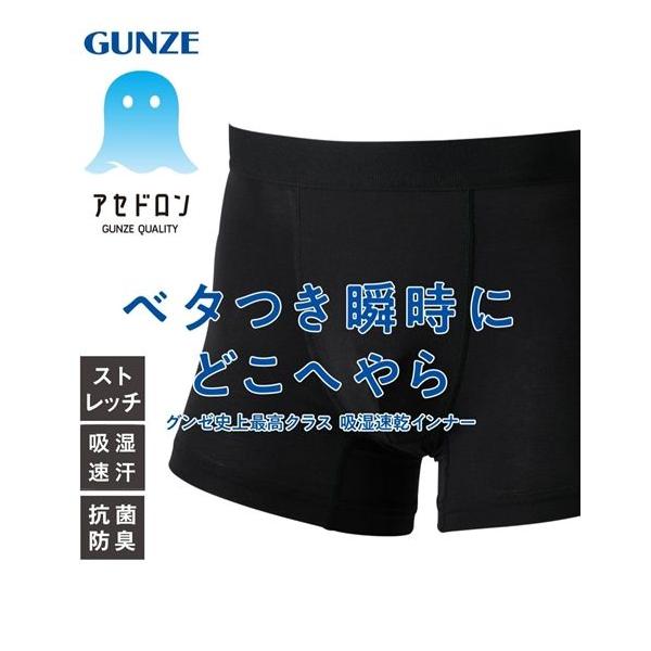 GUNZE（グンゼ） ボクサーパンツ メンズ アセドロン ストレッチ 前閉じ