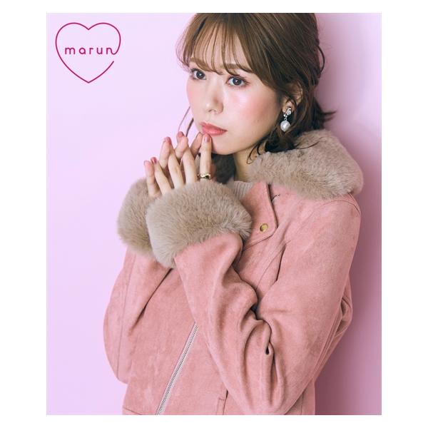 ジャケット アウター 大きいサイズ レディース スエード調ライダース marun 6L/8L/10L ニッセン nissen ニッセン（nissen） ジャケット アウター 大きいサイズ レディース