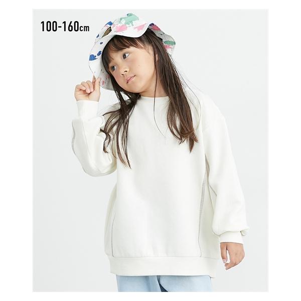 ニッセン（nissen） トレーナー 子供服 キッズ 裏起毛配色ステッチ