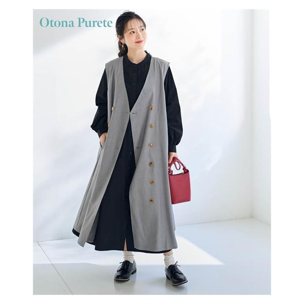 ジャケット アウター レディース Aラインジレ Otona Purete LL/3L/4L ニッセン nissen ニッセン（nissen） アウター レディース Aラインジレ Otona Purete 春