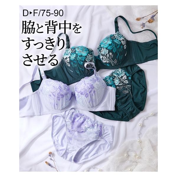 ニッセン（nissen） ブラジャー ショーツ セット 大きいサイズ