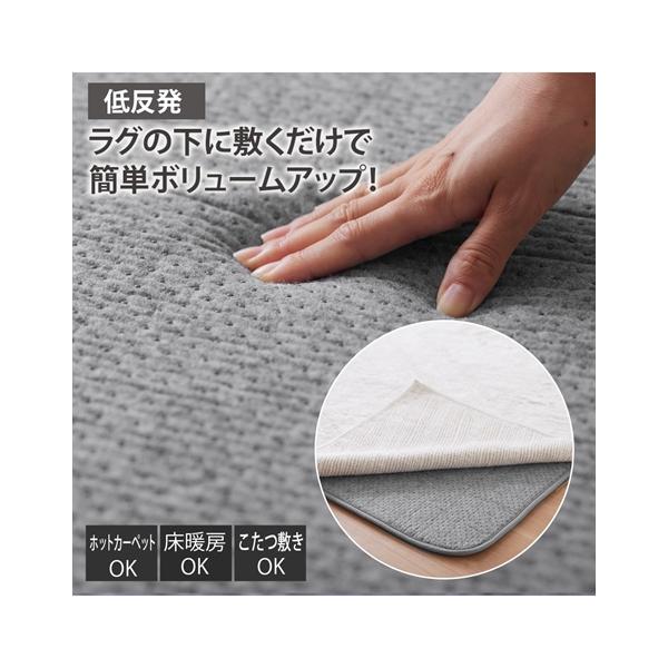 ラグ カーペット 絨毯 低反発アンダーラグ｜選べる10mm20mm ウレタン入り おしゃれ | 約170×225cm 20mm | ニッセン nissen